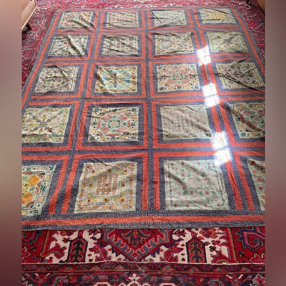 NWOT Vintage handmade Indian throw/bedspread - never used